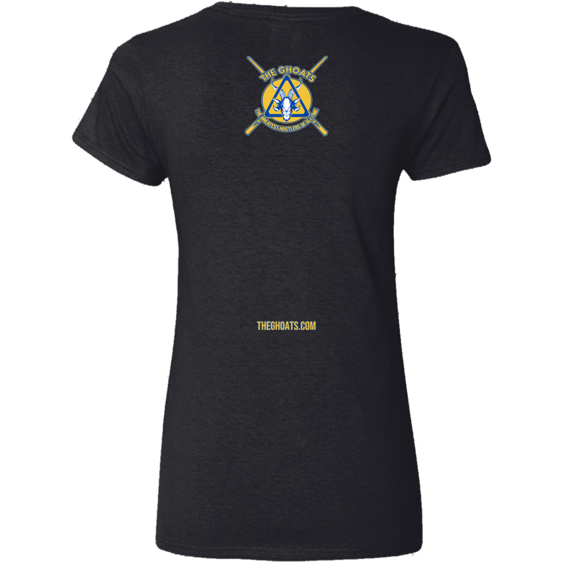 The GHOATS Custom Design. #12 GOLDEN STATE HUSTLERS.	Ladies' Basic V-Neck T-Shirt