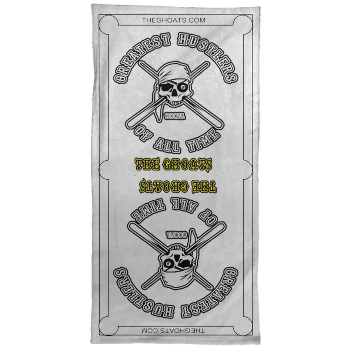 The GHOATS Custom Design. #4 Motorcycle Club Style. Ver 1/2. Towel - 15x30
