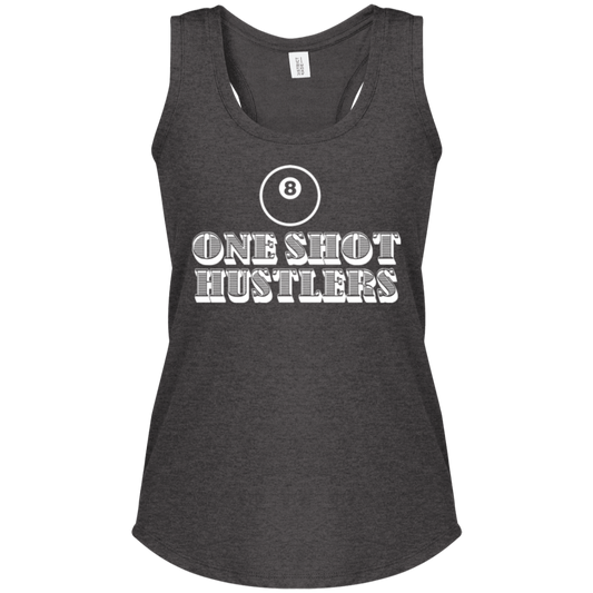 The GHOATS Custom Design. #22 One Shot Hustlers. Ladies' Perfect Tri Racerback Tank