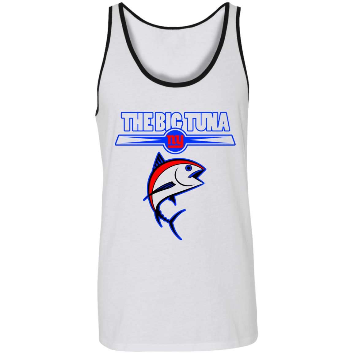 ArtichokeUSA Custom Design. The Big Tuna. Bill Parcell Tribute. NY Giants Fan Art. Unisex Tank