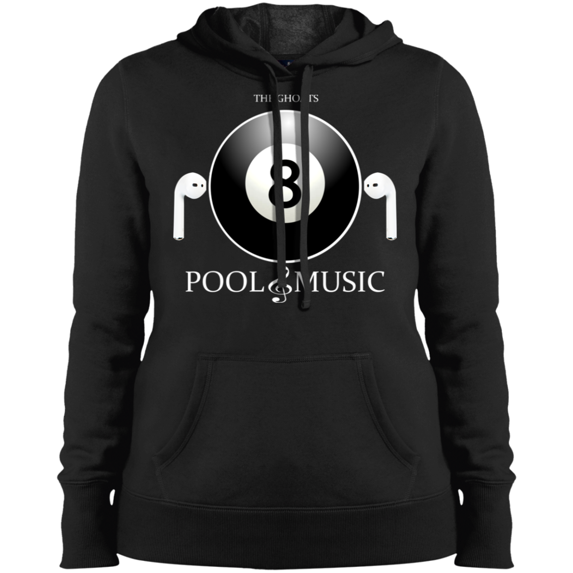 The GHOATS Custom Design. #19 Pool & Music. Ladies' Pullover Hoodie