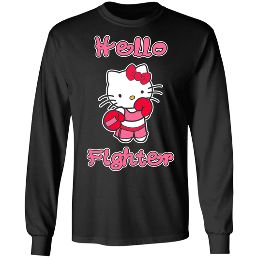 Artichoke Fight Gear Custom Design #11. Hello Fighter. 100% Cotton Long Sleeve