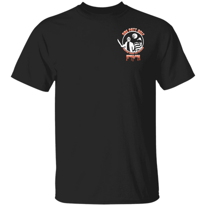 OPG Custom Design #23. Hack N Slice Golf. Freddy and Jason Fan Art. 5.3 oz. 100% Cotton T-Shirt