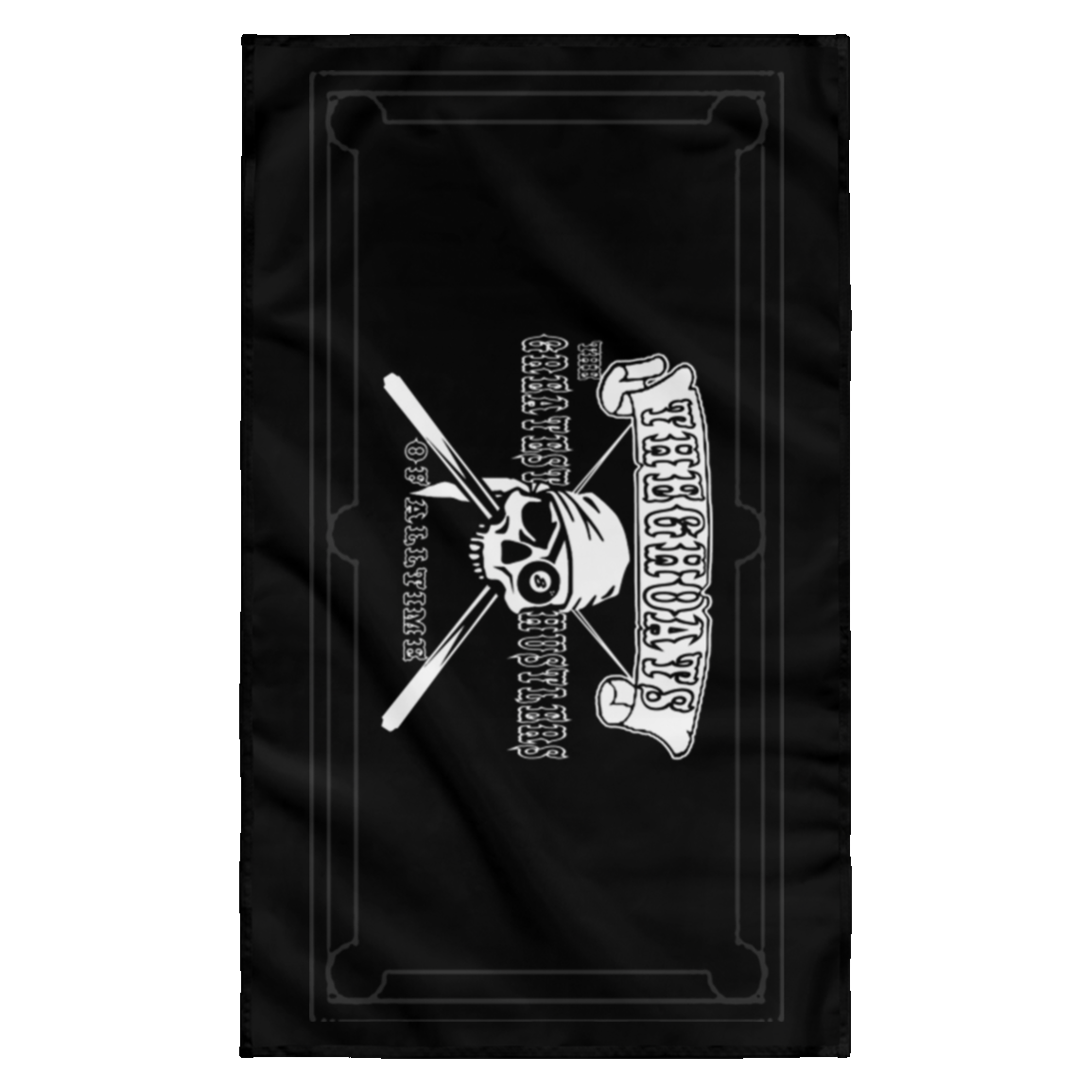 The GHOATS Custom Design. #4 Motorcycle Club Style. Ver 2/2. Wall Flag