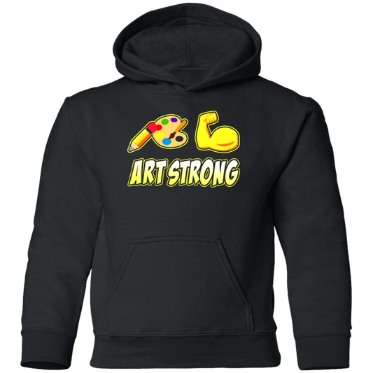 ArtichokeUSA Custom Design. Art Strong. Youth Pullover Hoodie