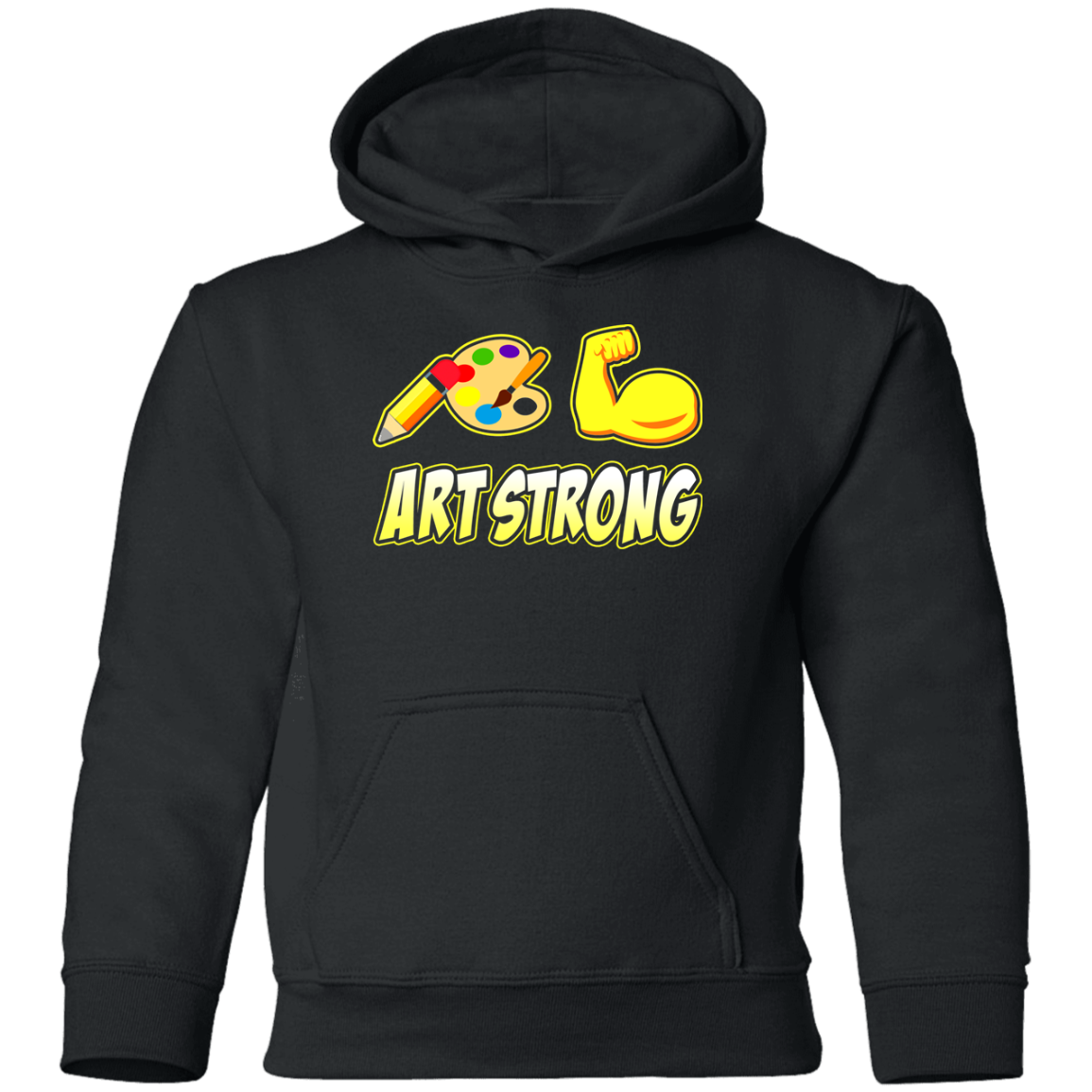 ArtichokeUSA Custom Design. Art Strong. Youth Pullover Hoodie