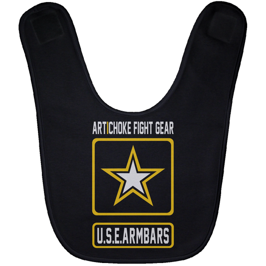 Artichoke Fight Gear Custom Design #2. USE ARMBARS. Baby Bib