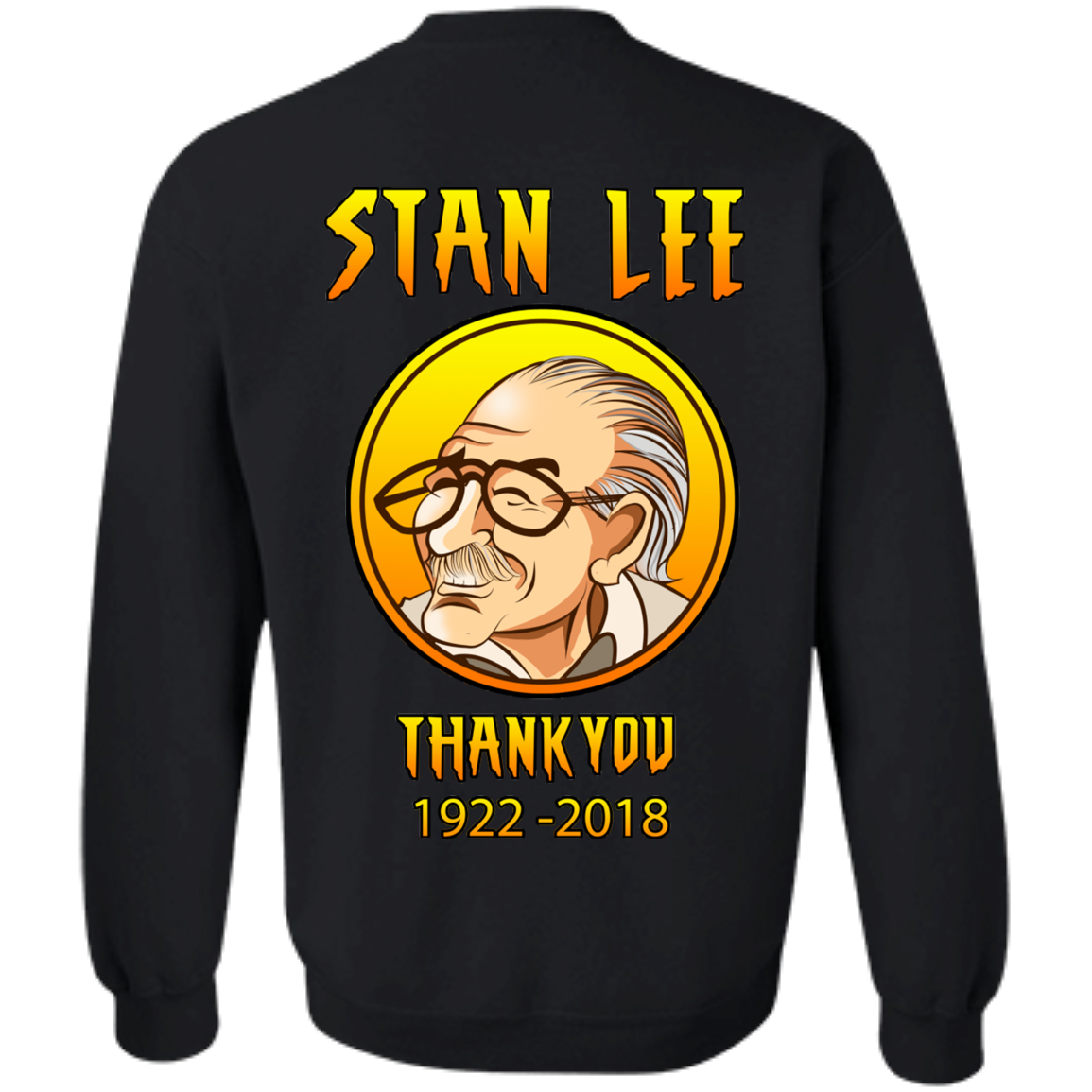 ArtichokeUSA Character and Font design. Stan Lee Thank You Fan Art. Let's Create Your Own Design Today. Crewneck Pullover Sweatshirt