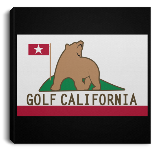 OPG Custom Design #14. Golf California. Square Canvas .75in Frame