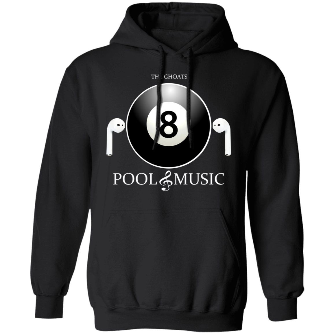 The GHOATS Custom Design. #19 Pool & Music. Basic Pullover Hoodie
