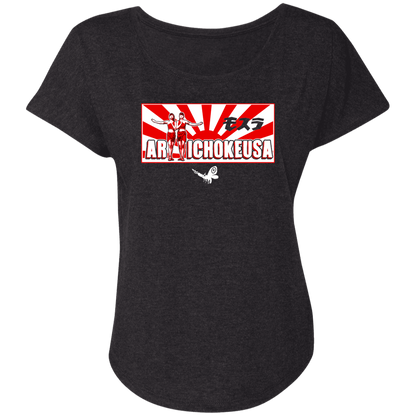 ArtichokeUSA Character and Font design. Shobijin (Twins)/Mothra Fan Art . Let's Create Your Own Design Today. Ladies' Triblend Dolman Sleeve