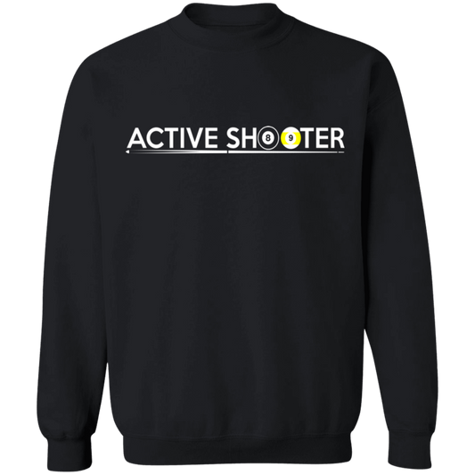 The GHOATS Custom Design #1. Active Shooter. Crewneck Pullover Sweatshirt
