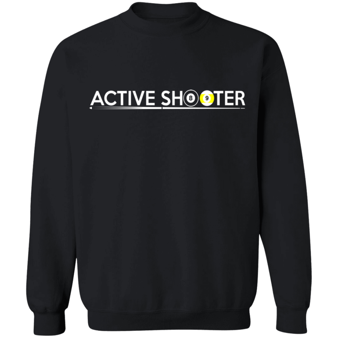 The GHOATS Custom Design #1. Active Shooter. Crewneck Pullover Sweatshirt