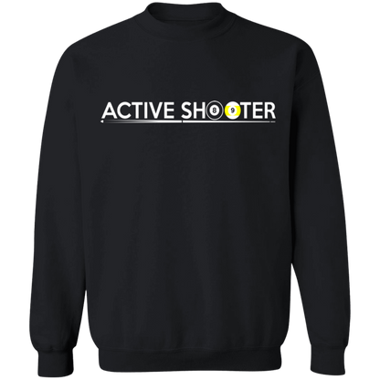 The GHOATS Custom Design #1. Active Shooter. Crewneck Pullover Sweatshirt