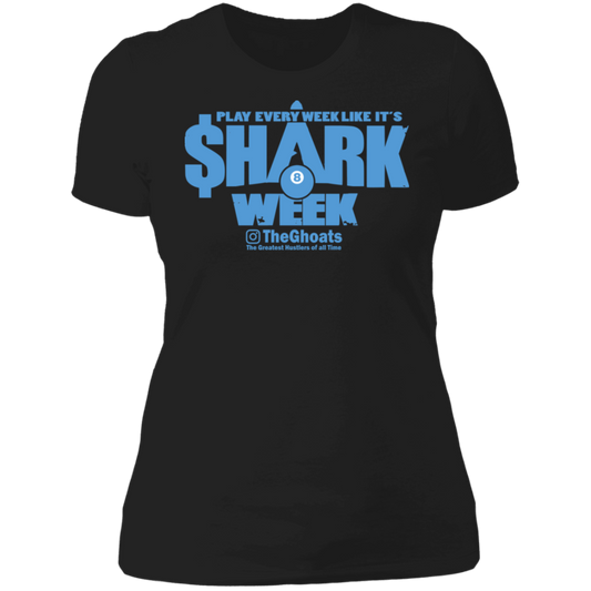 The GHOATS Custom Design. #32. Shark Week. Shark Life. Ladies' Boyfriend T-Shirt