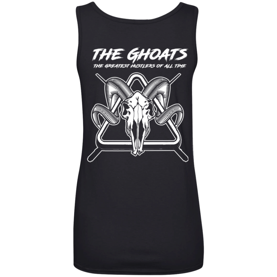 The GHOATS Custom Design #28. Shoot Pool. Ladies' 100% Ringspun Cotton Tank Top