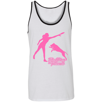ArtichokeUSA Custom Design. Ruffing the Passer. Pitbull Edition. Female Version. Unisex Tank