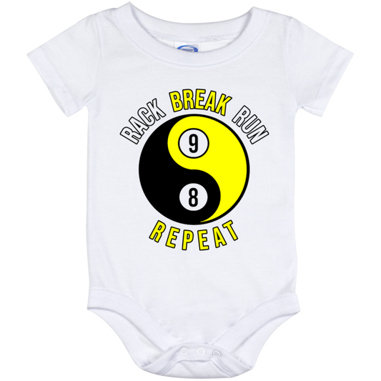 The GHOATS Custom Design #7. Rack Break Run Repeat. Ying Yang. Baby Onesie 12 Month