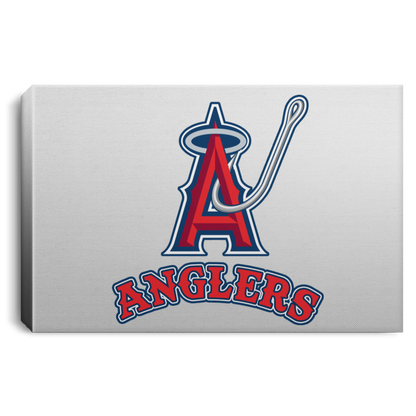 ArtichokeUSA Custom Design. Anglers. Southern California Sports Fishing. Los Angeles Angels Parody. Landscape Canvas .75in Frame