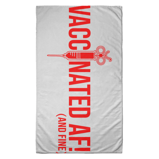 ArtichokeUSA Custom Design. Vaccinated AF (and fine). Towel - 35x60