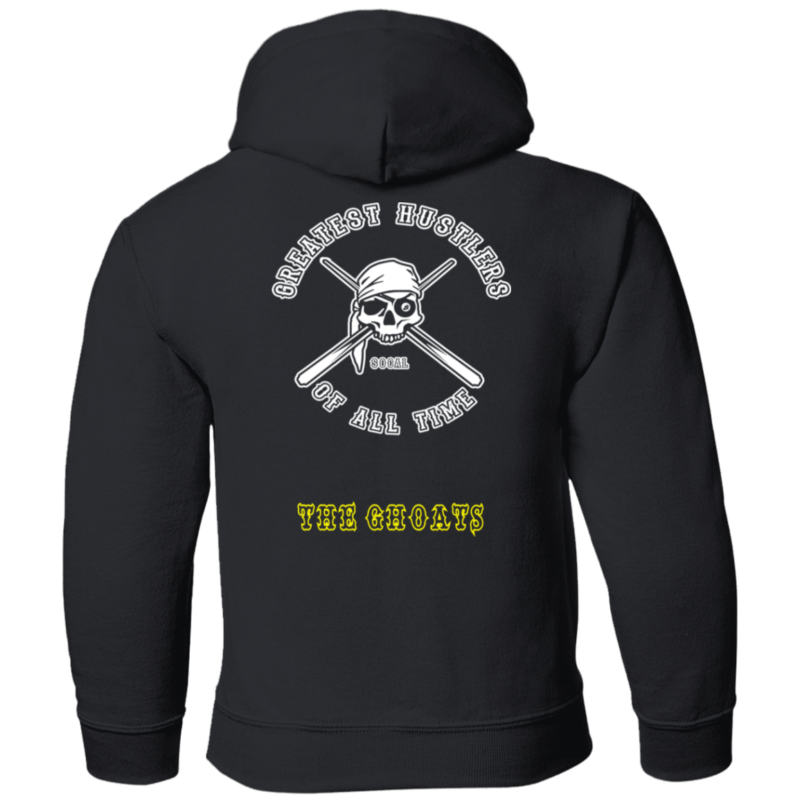 The GHOATS Custom Design. #4 Motorcycle Club Style. Ver 1/2. Youth Pullover Hoodie