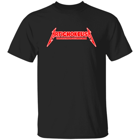 ArtichokeUSA Custom Design. Metallica Style Logo. Let's Make One For Your Project. 100% Cotton T-Shirt
