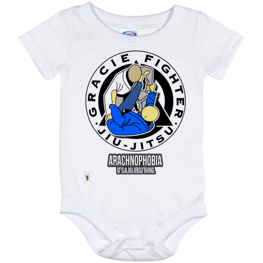 Artichoke Fight Gear Custom Design #1. Arachnophobia: Fear of Spiders. Spider Guard. It's a Jiu Jitsu Thing. Baby Onesie 12 Month