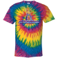 ArtichokeUSA Character and Font design. Let's Create Your Own Team Design Today. Dama de Croma. 100% Cotton Tie Dye T-Shirt