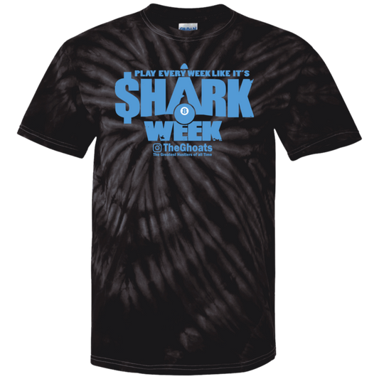 The GHOATS Custom Design. #32. Shark Week. Shark Life. 100% Cotton Tie Dye T-Shirt