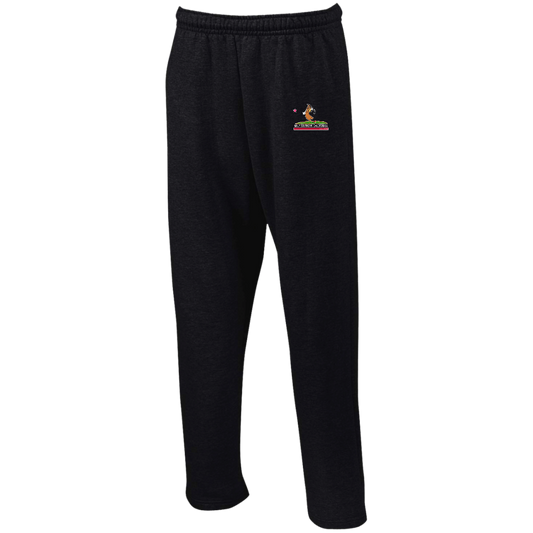 Custom Design #15. Golf Southern California with Yogi Fan Art. Open Bottom Sweatpants with Pockets