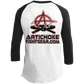 Artichoke Fight Gear Custom Design #21. FATLAITY! 3/4 Raglan Sleeve Shirt