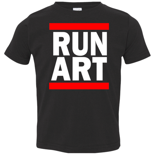 ArtichokeUSA Custom Design. RUN ART.  RUN DMC Parody. Toddler Jersey T-Shirt