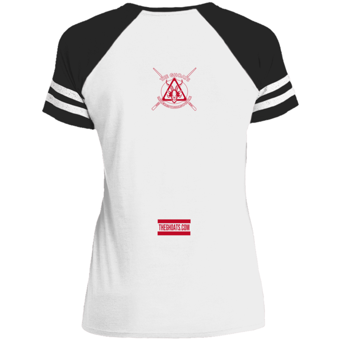 The GHOATS Custom Design. #29 run 8 9 10 ball. Ladies' Game V-Neck T-Shirt