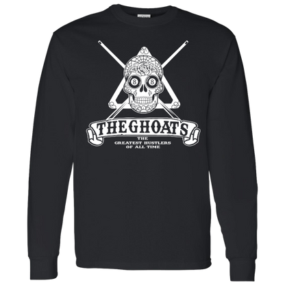 The GHOATS Custom Design #37. Sugar Skull Pool Theme. LS T-Shirt 5.3 oz.