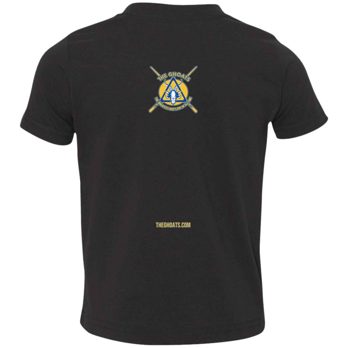The GHOATS Custom Design. #12 GOLDEN STATE HUSTLERS.	Toddler Jersey T-Shirt
