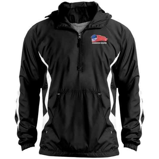 OPG Custom Design #12. Golf America. Male Edition. 100% Polyester Shell Color Block Raglan Anorak