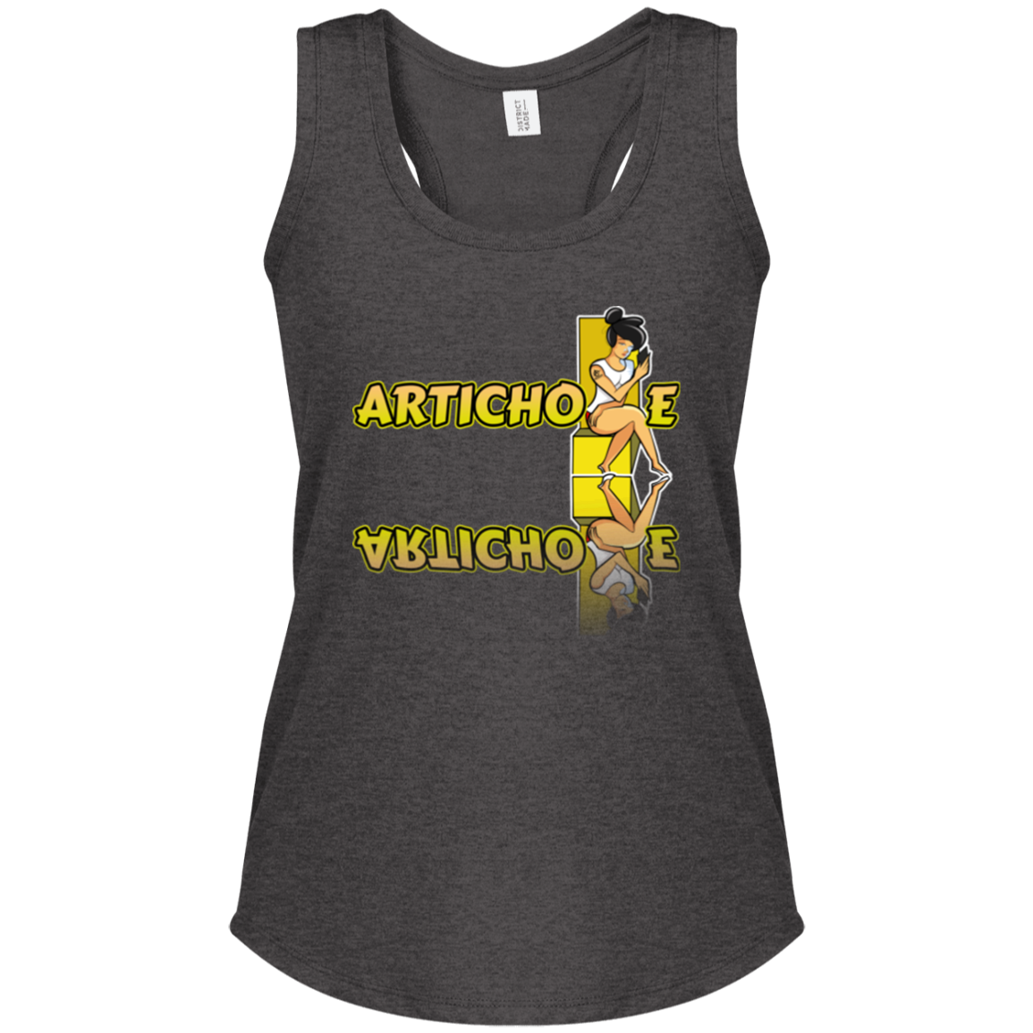ArtichokeUSA Character and Font Design. Let’s Create Your Own Design Today. Betty. Ladies' Tri Racerback Tank