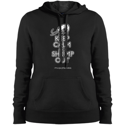 Artichoke Fight Gear Custom Design #12. Keep Calm and Shrimp Out. Ladies' Pullover Hooded Sweatshirt