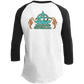 Artichoke Fight Gear Custom Design #18. Shrimpin ain't Easy. 3/4 Raglan Sleeve Shirt