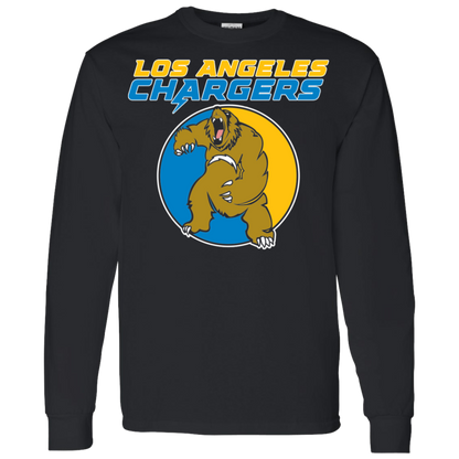ArtichokeUSA Custom Design. Los Angeles Chargers Fan Art. LS T-Shirt 5.3 oz.