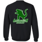 ArtichokeUSA Custom Design. I Heart Kaiju. Fan Art. Crewneck Pullover Sweatshirt