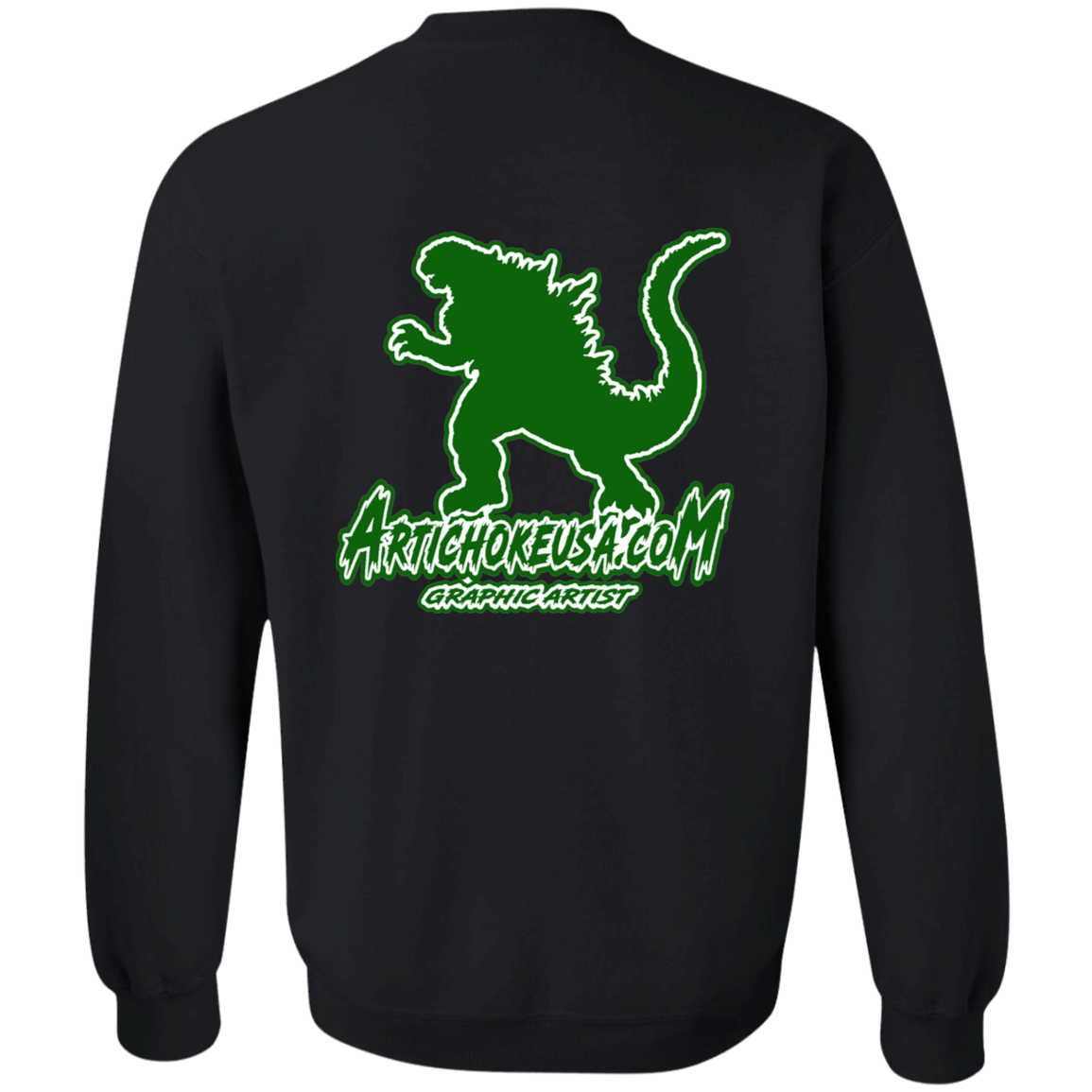 ArtichokeUSA Custom Design. I Heart Kaiju. Fan Art. Crewneck Pullover Sweatshirt