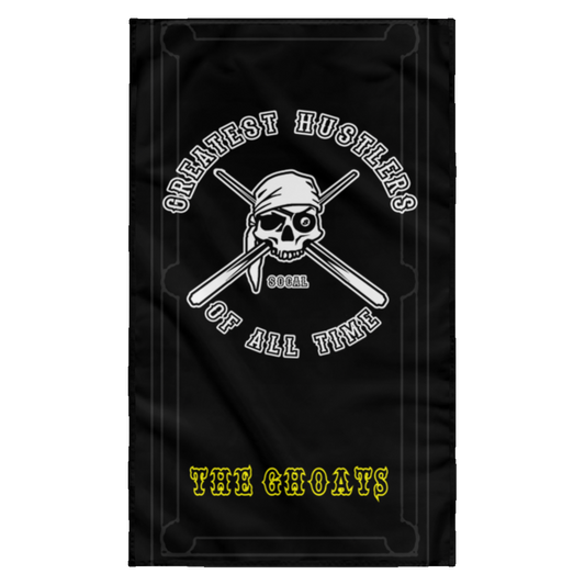 The GHOATS Custom Design. #4 Motorcycle Club Style. Ver 1/2. Wall Flag