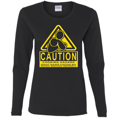 Artichoke Fight Gear Custom Design #7. Choking Hazard. Ladies' 100% Pre-Shrunk Cotton Long Sleeve