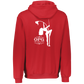 OPG Custom Design #10. Lady on Front / Flag Pole Dancer On Back. Youth Dri-Power Fleece Hoodie