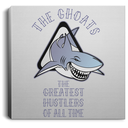 The GHOATS custom design #41. Big Game Take Little Game. Pool/Billiards. Square Canvas .75in Frame