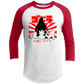 ArtichokeUSA Custom Design. Godzilla. Long Live the King. (1954 to 2019. 65 Years! Fan Art. Youth 3/4 Raglan Sleeve Shirt