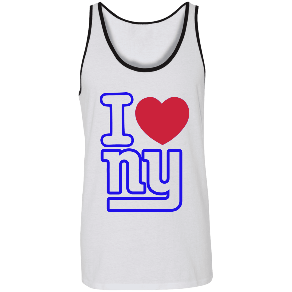 ArtichokeUSA Custom Design. I heart New York Giants. NY Giants Football Fan Art. Unisex Tank