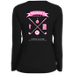 ZZZ#20 OPG Custom Design. 1st Annual Hackers Golf Tournament. Ladies Edition. Ladies' Moisture-Wicking Long Sleeve V-Neck Tee
