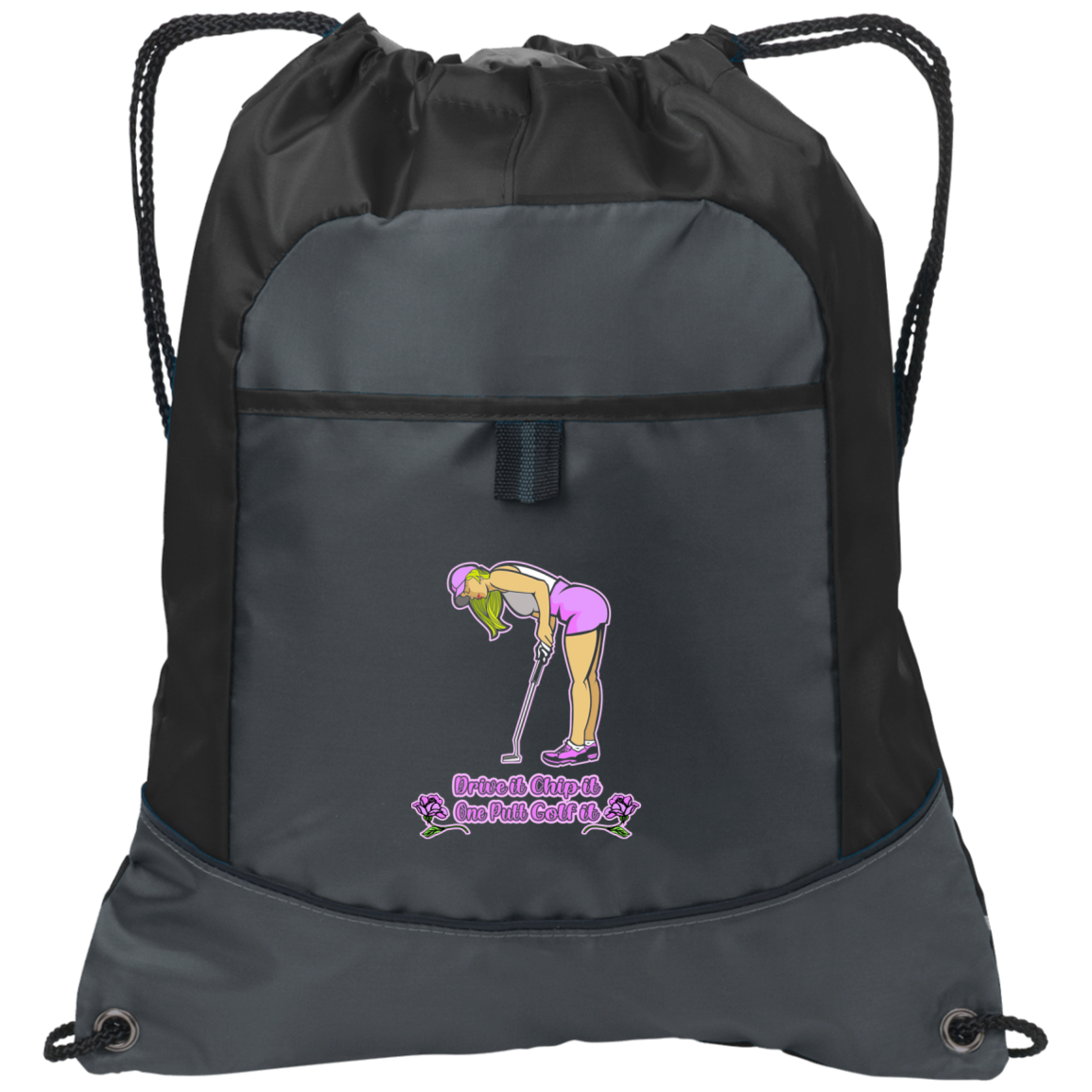 OPG Custom Design #13. Drive it. Chip it. One Putt Golf it. Pocket Cinch Pack